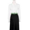 INSPIRE CHIC Women's Hollow Eyelet Sequin Decoration Versatile No-Punch Pin Buckle Belt - 4 of 4