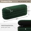Gericco 49.2" Storage Ottoman Bench Upholstered Fabric Storage Bench for Bedroom End of Bed Aesthetic Large Oval Storage Ottoman - 2 of 4