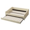 NicBex Full Sized Day Bed Upholstered Daybed with Trundle and Tufted Button and Copper Nail for Living Rooms - 4 of 4