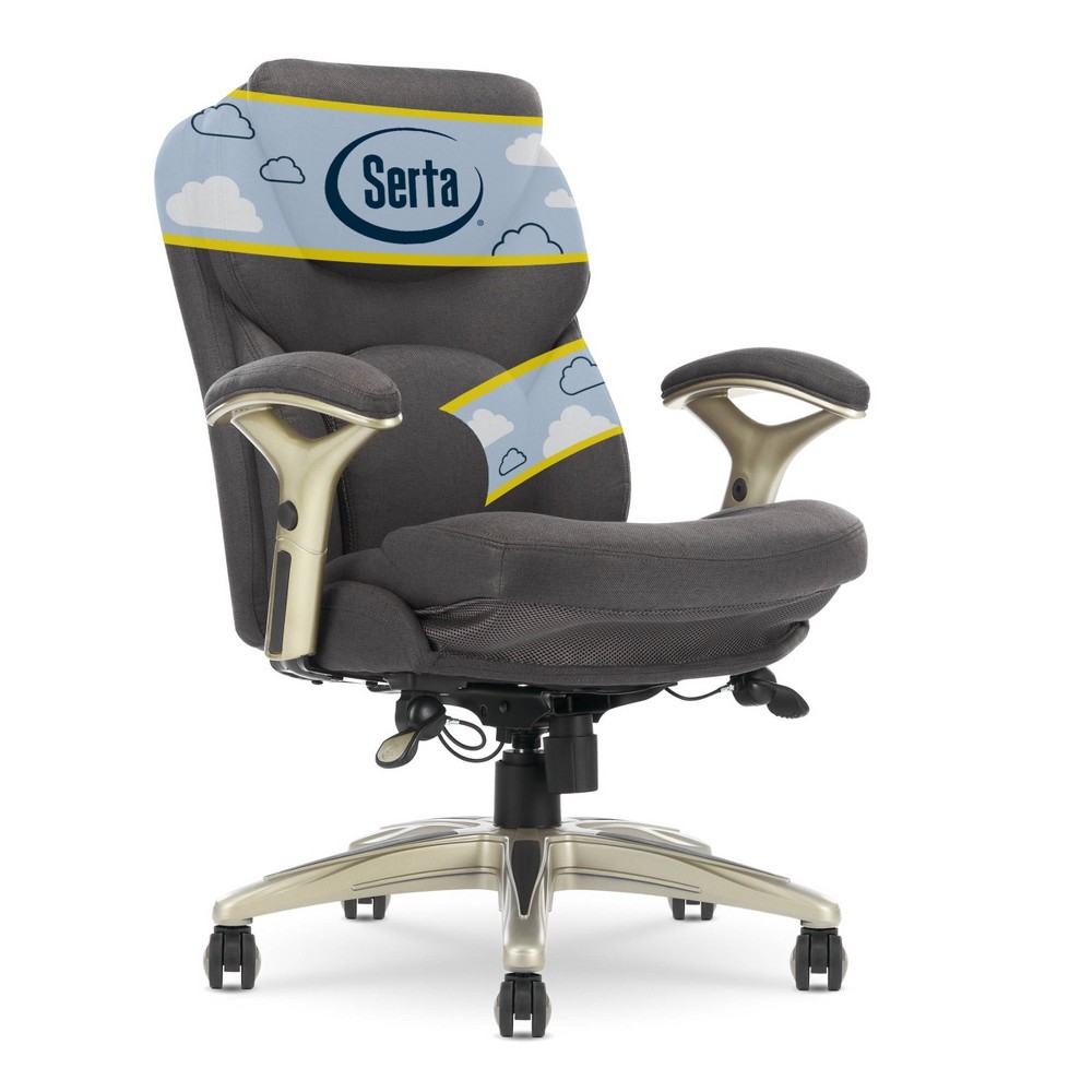 Photos - Computer Chair Serta Works Executive Office Chair with Back In Motion Technology Dark Gray - Se 