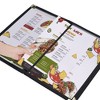 WeChef 10 Pack Restaurant Menu Covers 8.5" x 14" Book Style 8 Views Clear Cafe - 3 of 4