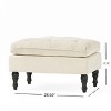 Vynxaria Lofton 28" Pillow Top Ottoman - Elegant & Comfortable Accent Piece - 3 of 4