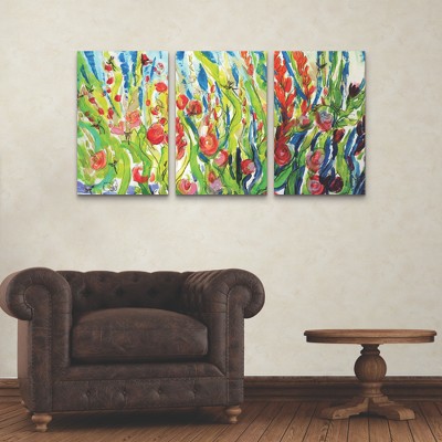 Dorothy Fagan 'Myplaceinthesun' Multi Panel Abstract Canvas Art