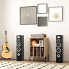 Tangkula Record Player Stand w/Charging Station 5 Storage Compartments Anti-toppling Kits - 4 of 4