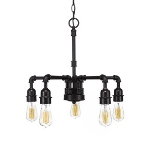 Toltec Lighting Vintage 5 - Light Chandelier in  Dark Granite - 1 of 1