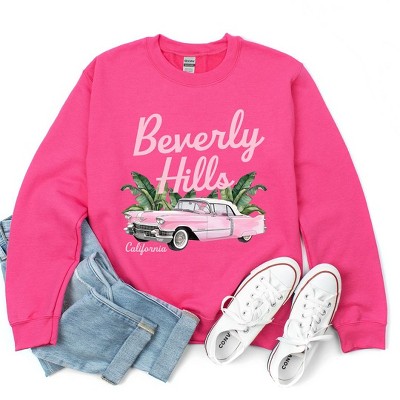 Simply Sage Market Women's Graphic Sweatshirt Beverly Hills Retro Car