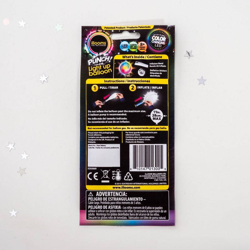 illooms LED Light Up Color Changing Punch Balloon, 4 of 10