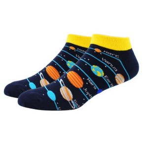 Solar System Planetary Ankle Socks (Men's Sizes, Adult Large) from the Sock Panda - 1 of 3