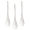 Gibson Gracious Dining 10 Piece Fine Ceramic Condiment Jars with Bamboo Lids and Spoons in White - 4 of 4