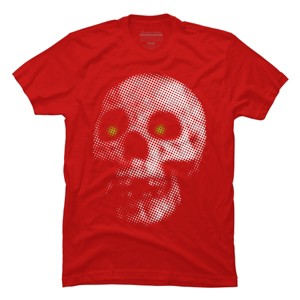 Men's Design By Humans Giant Halloween Skull By robotface T-Shirt - 1 of 4