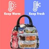 OPUX Insulated Lunch Box Women, Cooler Bag Tote Girls Kids Teen Adult, Soft Reusable Thermal Meal Prep Purse - 2 of 4