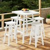 WestinTrends Malibu All Weather Hdpe Outdoor Patio Bar Height Dining Set (5-Piece) - 2 of 4
