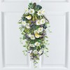 Collections Etc Yellow and Purple Floral Swag with Bird Accents 25 X 11 X 25 White - 2 of 4