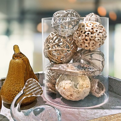 Clear Acrylic Cylinder Display Case for Countertop, 11" x 7" x 6"