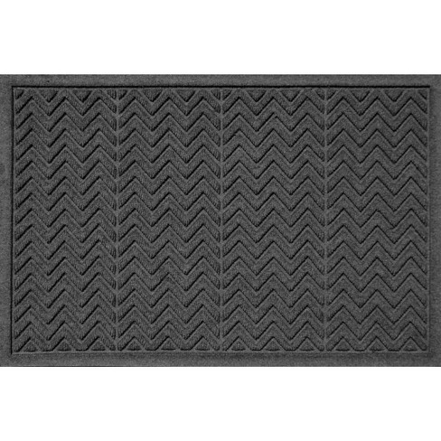 Waterhog 2'x3' Chevron Indoor/outdoor Doormat Charcoal Gray : Target