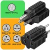 Itopfox 4-in-1 15 Amp to 20 Amp T Blade Power Adapter - 5-15P to 5-20R, 6-15R, 6-20R for EV Charging & Household Use - 3 of 4