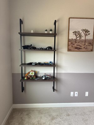 32 Solid Wood Adjustable Floating Wall Shelf - Nathan James : Target