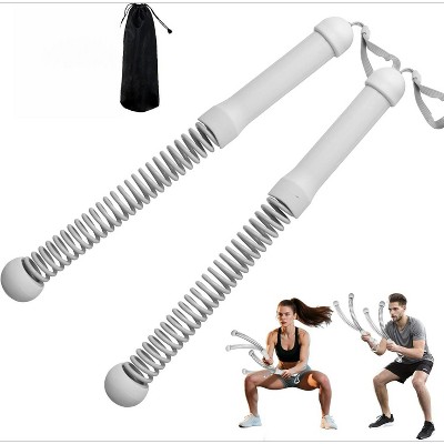 Heavy Duty Ropeless Battle Rope Set with Guide, Portable Strength Trainer for Arms, HIIT Workouts