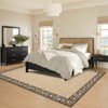 Modern Machine Washable Rug Bordered Design Non-Slip Low Pile Rubber Backing - 3 of 4