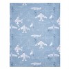 Bedtime Originals Little Aviator Blue/White Airplane Soft Fleece Baby Blanket - 3 of 4