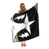 Cartoon Network Powerpuff Girls Buttercup Lightning Eyes Silk Touch Throw Blanket 50x60 Inches - 4 of 4