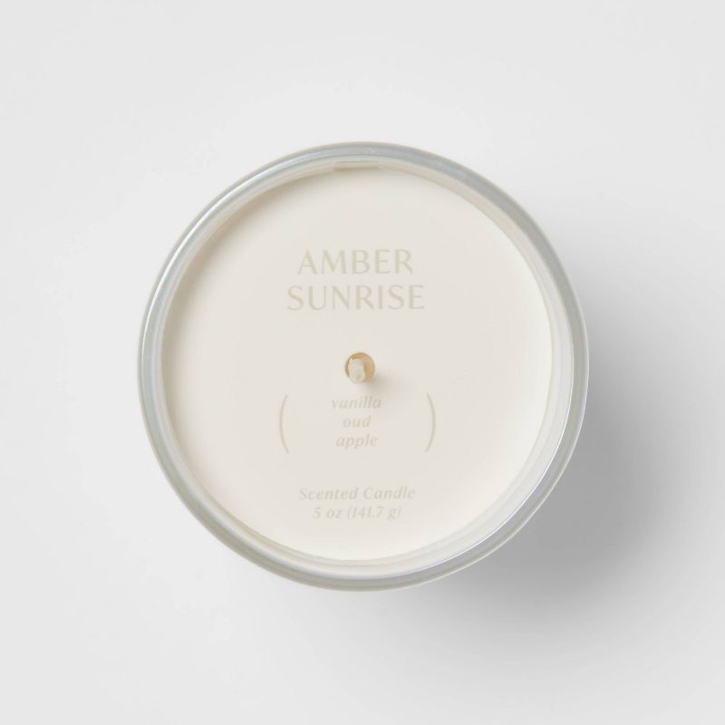 5oz Glass Jar Candle Amber Sunrise - Threshold&#8482;, 5 of 8