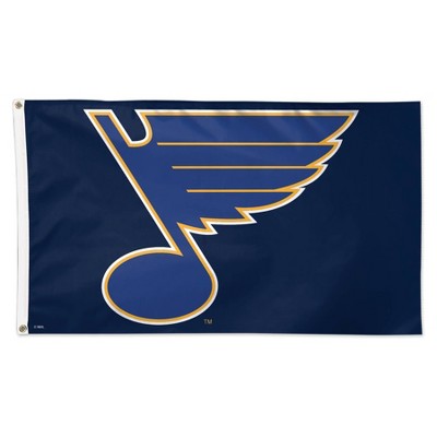 Deluxe 2-Sided Flag 3x5 - Blue w/ Combined Logo 