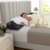 Costway Twin/Full/Queen/King Bed Wedge Pillow with Tablet Pillow Stand Side Pockets Support for Back Grey - 3 of 4