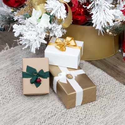 Gold Distressed Glass Finial Ornaments Set of 12