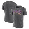 NCAA LSU Tigers Men's Charcoal Heather Poly T-Shirt - 3 of 3