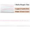 Alilang Sequin Trim, 0.5 Inch Flat Glitter Sequin Ribbon, Sparkle Metallic Sequin Strip, Bling Fabric DIY Sewing Embellishment, 27 Yards - 2 of 4