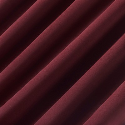 Wine Red 63" Blackout Rod Pocket Curtain Panel