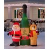 Home Accents Holiday 8FT Wine Lovers Scene Christmas Inflatable - 2 of 4