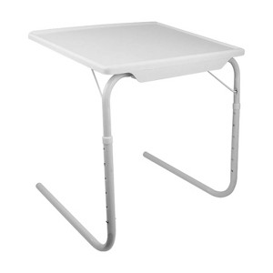 Foldable Tray Table Portable Sofa TV Tray 6 Heights 3 Angles Laptop Desk Adjustable Eating Dinner Coffee - 1 of 4
