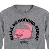 Boys' - Pokémon - Slowpoke Relax Do Nothing Repeat Long Sleeve Graphic T-Shirt - 2 of 4