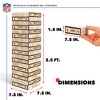 NFL New Orleans Saints Giant Wooden Tumbling Tower - 4 of 4