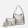 MKF Collection Wren Women’s Vegan Leather Hobo with Pouch and Wristlet Wallet by Mia K- 3 pieces - 2 of 4
