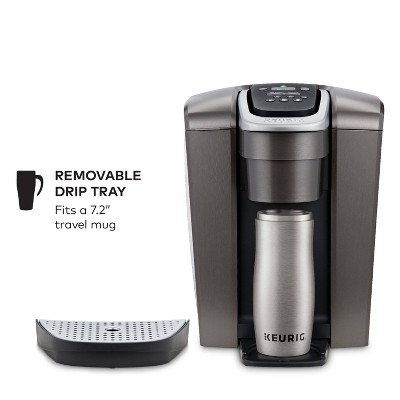 K-Elite Brushed Slate Single-Serve Coffee Maker with Iced Setting