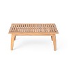 Christopher Knight Home Tariq Patio 2 Piece Rustic Acacia Wood and Rope Loveseat and Tabe Chat Set with Cushion - 4 of 4