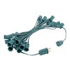 Novelty Lights 25 Feet C9 Christmas String Light Set, Vintage Holiday Hanging Light Set, Green Wire - 3 of 4