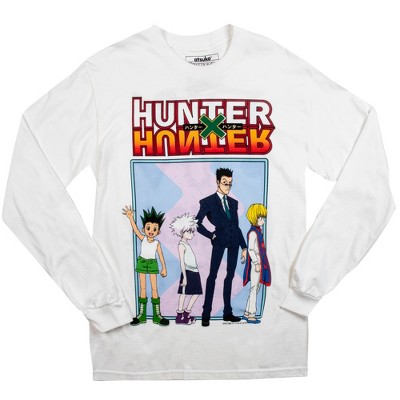 Hunter x Hunter Group Short Crew Neck Long Sleeve White Tee S