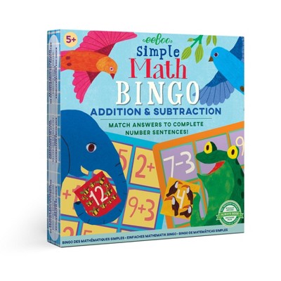 eeBoo: Simple Math Addition & Subtraction Bingo Game