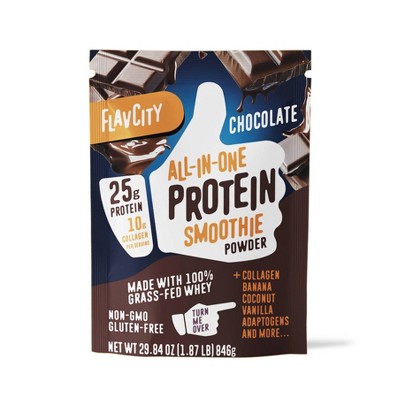 FlavCity Single Serve Protein Smoothie Powder - Chocolate - 48gms