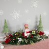 Northlight Candy Cane Snowman and Ornaments Christmas Swag - 37.5" - Unlit - 3 of 4