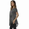 Riviera Sun Lace-Up Casual Tunic Top with Embroidery - 2 of 3