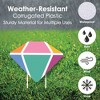 Big Dot of Happiness Just Engaged - Colorful - Diamond Ring Lawn Decorations - Outdoor Engagement Party Yard Decorations - 10 Piece - 3 of 4