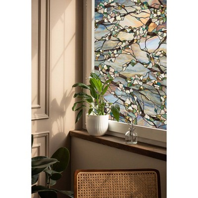 Sunset Stained Glass Decorative Window Film, 24" x 36"