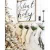 Aoibox 4 Pack 18 Inch Large Cable Knit Christmas Stockings Ivory White Soft Acrylic Hanging Decor for Fireplace Mantel Holiday Gifts - 4 of 4