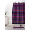 Schatzi Glenn Plaid Holiday Memory Foam Bath Rug Brown - Deny Designs - 4 of 4