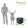 Majestic Home Goods,Cube Pouf Villa - 2 of 4